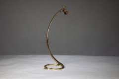 W. A. S. Benson. A Pair of Arts & Crafts Brass Swan Style Table Lamps - Thumbnail 7