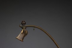 W. A. S. Benson. A Pair of Arts & Crafts Brass Swan Style Table Lamps - Thumbnail 13