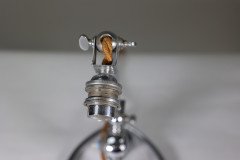 W. A. S. Benson (stamped). Arts & Crafts Chrome Plated Table Lamp with Heart Shaped Base - Thumbnail 10