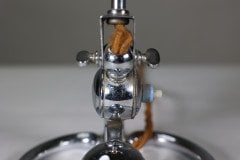 W. A. S. Benson (stamped). An Arts & Crafts Chrome Plated Table Lamp with Heart Shaped Base - Thumbnail 14