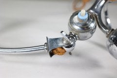 W. A. S. Benson (stamped). An Arts & Crafts Chrome Plated Table Lamp with Heart Shaped Base - Thumbnail 17