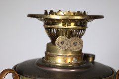 W. A. S. Benson, Arts & Crafts Copper and Brass Oil Lamp - Thumbnail 4