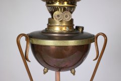 W. A. S. Benson, Arts & Crafts Copper and Brass Oil Lamp - Thumbnail 5