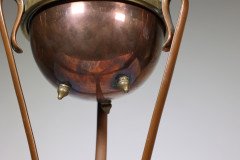 W. A. S. Benson, Arts & Crafts Copper and Brass Oil Lamp - Thumbnail 10