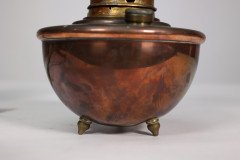 W. A. S. Benson, Arts & Crafts Copper and Brass Oil Lamp - Thumbnail 11
