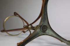 W. A. S. Benson, Arts & Crafts Copper and Brass Oil Lamp - Thumbnail 15