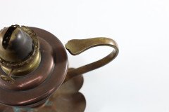 W. A. S. Benson, Arts & Crafts Copper Lily Pad Oil Light - Thumbnail 8