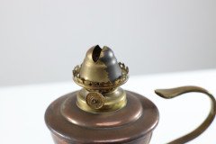 W. A. S. Benson, Arts & Crafts Copper Lily Pad Oil Light - Thumbnail 9