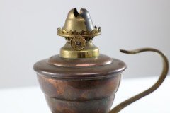 W. A. S. Benson, Arts & Crafts Copper Lily Pad Oil Light - Thumbnail 10