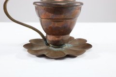 W. A. S. Benson. An Arts & Crafts Copper Lily Pad Oil Light - Thumbnail 11