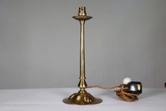Pair of Arts & Crafts Copper Table Lamps with Three Repousse Hearts to the Base - Thumbnail 4