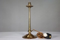A Pair of Arts & Crafts Copper Table Lamps with Three Repousse Hearts to the Base - Thumbnail 5