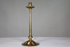 Pair of Arts & Crafts Copper Table Lamps with Three Repousse Hearts to the Base - Thumbnail 6