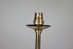 Pair of Arts & Crafts Copper Table Lamps with Three Repousse Hearts to the Base - Thumbnail 8