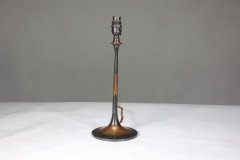Arts & Crafts c.1900 Copper Table Lamp with Original Patina - Thumbnail 3