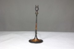 Arts & Crafts c.1900 Copper Table Lamp with Original Patina - Thumbnail 4