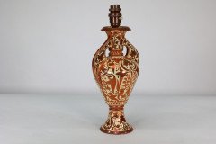 Cantagalli, Italian Porcelain Copper Lustre Table Lamp - Thumbnail 4