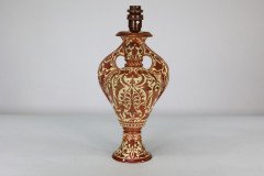 Cantagalli, Italian Porcelain Copper Lustre Table Lamp - Thumbnail 6