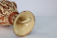 Cantagalli, Italian Porcelain Copper Lustre Table Lamp - Thumbnail 7