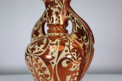 Cantagalli, Italian Porcelain Copper Lustre Table Lamp - Thumbnail 8