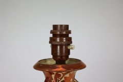 Cantagalli, Italian Porcelain Copper Lustre Table Lamp - Thumbnail 11