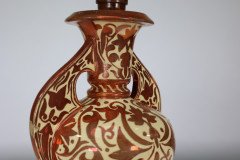 Cantagalli, Italian Porcelain Copper Lustre Table Lamp - Thumbnail 12