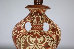 Cantagalli, Italian Porcelain Copper Lustre Table Lamp - Thumbnail 14