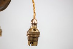 Birmingham Guild of Handicraft. Arts & Crafts Three Arm Brass Ceiling Light - Thumbnail 11