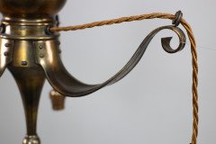 Birmingham Guild of Handicraft. Arts & Crafts Three Arm Brass Ceiling Light - Thumbnail 10
