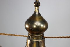 Birmingham Guild of Handicraft. Arts & Crafts Three Arm Brass Ceiling Light - Thumbnail 5