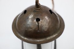 Gustav Stickley, Style of. Arts & Crafts Hand Hammered Patinated Copper Lantern - Thumbnail 4