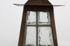 An Arts & Crafts little copper lantern with the original opaque shade - Thumbnail 12