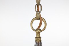 An Arts and Crafts little copper lantern with the original bulbous shade. - Thumbnail 6