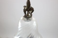 An Arts & Crafts/Gothic Patinated Bronze Ceiling Light with Quadruple Fleur De Lys Decoration to the Base - Thumbnail 6