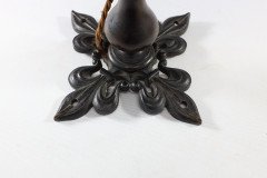 An Arts & Crafts/Gothic Patinated Bronze Ceiling Light with Quadruple Fleur De Lys Decoration to the Base - Thumbnail 16