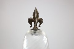 An Arts & Crafts/Gothic Patinated Bronze Ceiling Light with Quadruple Fleur De Lys Decoration to the Base - Thumbnail 5