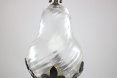 An Arts & Crafts/Gothic Patinated Bronze Ceiling Light with Quadruple Fleur De Lys Decoration to the Base - Thumbnail 7