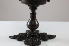 An Arts & Crafts/Gothic Patinated Bronze Ceiling Light with Quadruple Fleur De Lys Decoration to the Base - Thumbnail 13