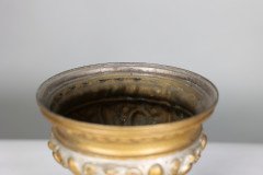 An Original French Rococo Style Cast Alloy & Over Painted Oil Lamp - Thumbnail 15