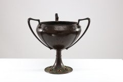 Arthur Dixon for the Birmingham Guild of Handicraft. Two Arts & Crafts Hand Hammered Copper Centrepieces - Thumbnail 3