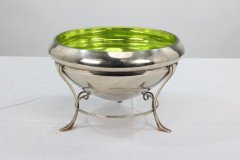 W. A. S. Benson Style. Arts & Crafts Silver-plate Centrepiece with Conical Shaped Bowl - Thumbnail 4