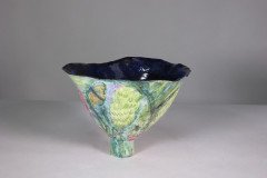 Colourful Pottery Finely Made Conical Shaped Centrepiece - Thumbnail 2