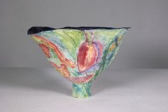 Colourful Pottery Finely Made Conical Shaped Centrepiece - Thumbnail 6