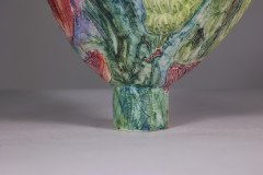 Colourful Pottery Finely Made Conical Shaped Centrepiece - Thumbnail 9