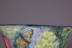 Colourful Pottery Finely Made Conical Shaped Centrepiece - Thumbnail 10