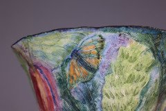 Colourful Pottery Finely Made Conical Shaped Centrepiece - Thumbnail 11