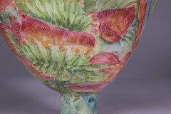 Colourful Pottery Finely Made Conical Shaped Centrepiece - Thumbnail 17