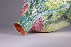 Colourful Pottery Finely Made Conical Shaped Centrepiece - Thumbnail 21