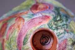 Colourful Pottery Finely Made Conical Shaped Centrepiece - Thumbnail 22