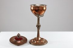 C. R. Ashbee. Made by the Guild of Handicraft. Arts & Crafts Copper Chalice - Thumbnail 3